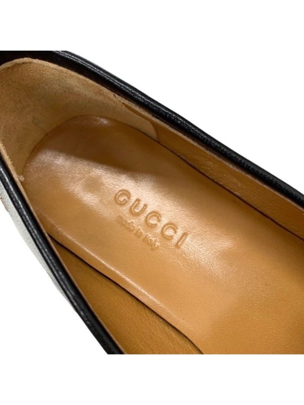 Gucci Loafers Leather Shoes Flat Horsebit Bee Star Embroidery - Picture 7 of 9